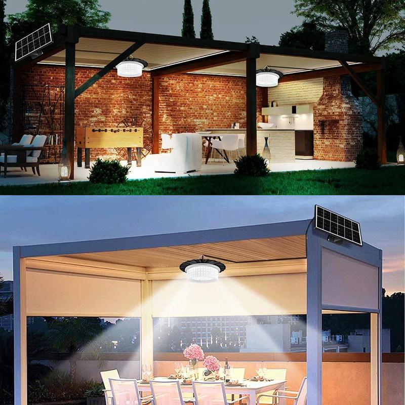 🛋️224-LED Solar Flood Pendant Light 5 Modes (With Motion Sensor and Remote Control)