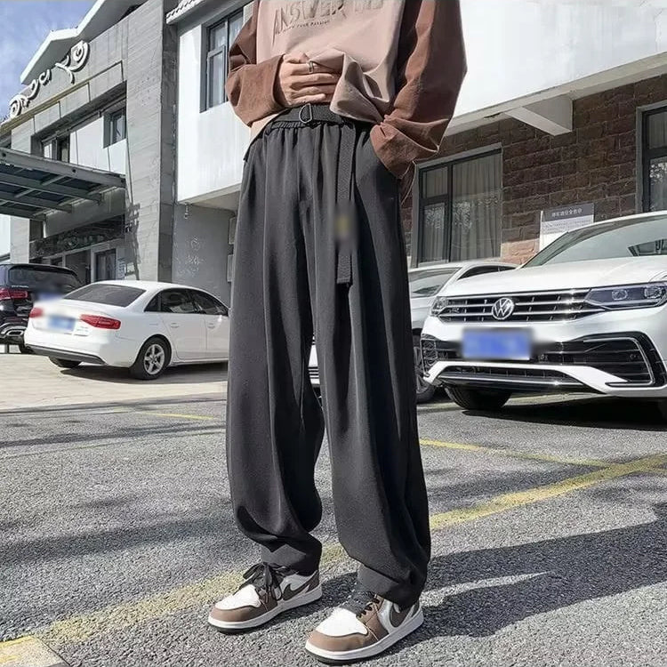 Loose Fit Wide Leg Vintage Elastic Waist Casual Pants (Buy 2 Free Shipping)