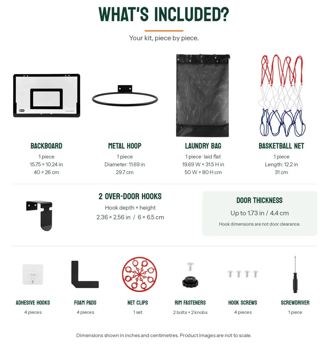 2-in-1 Basketball Laundry Hoop
