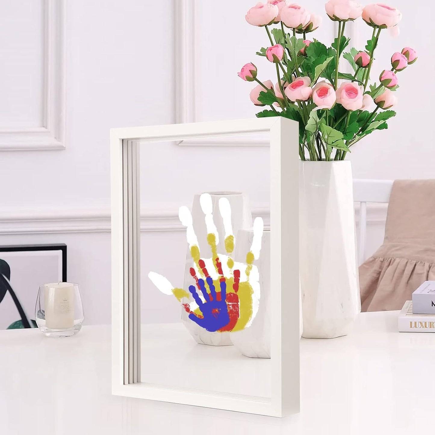 🎁Best Gift-Family Handprint Kit🌸Non-Toxic, Odorless, And Harmless