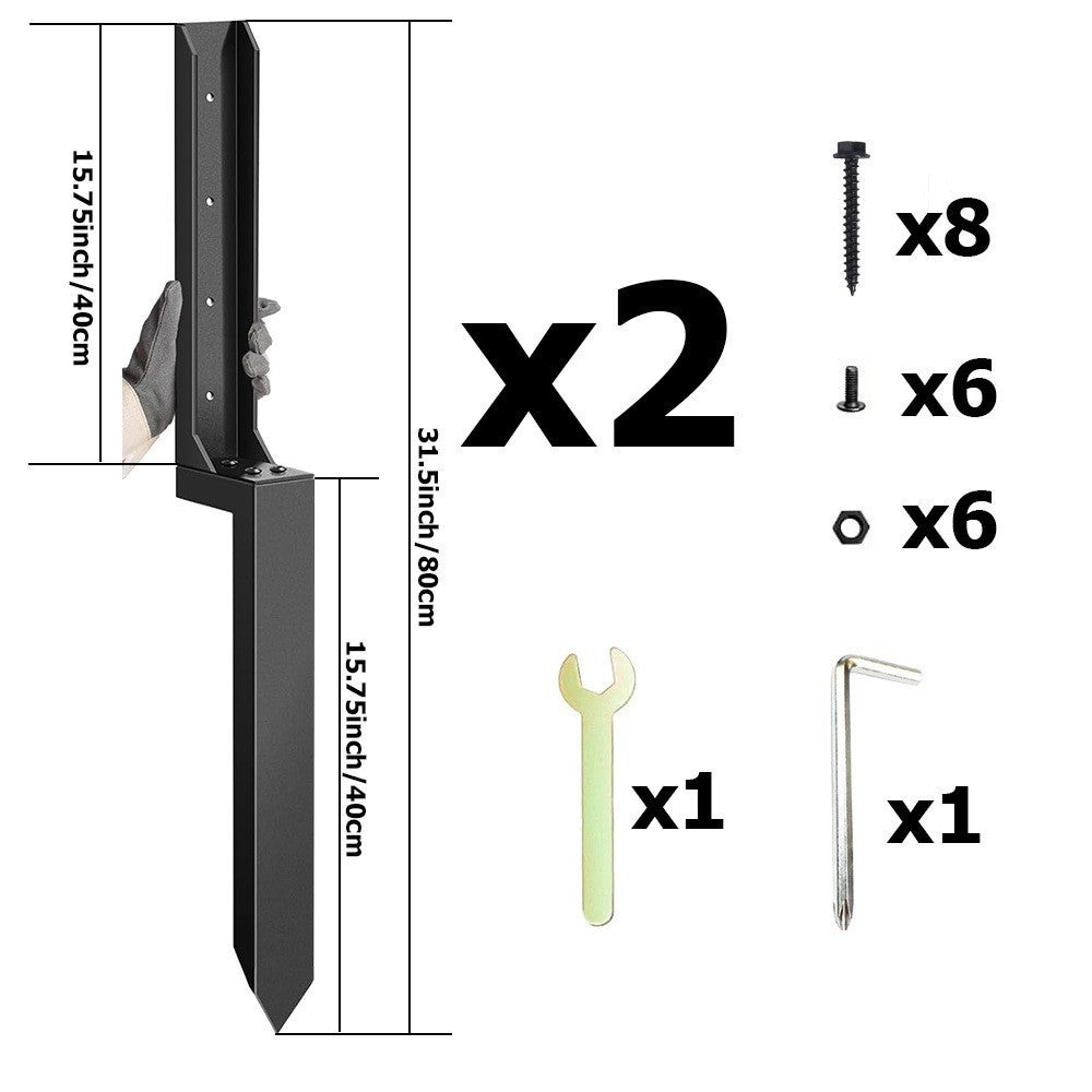 Extra-Thick, Heavy-Duty Fence Post Anchor Stakes