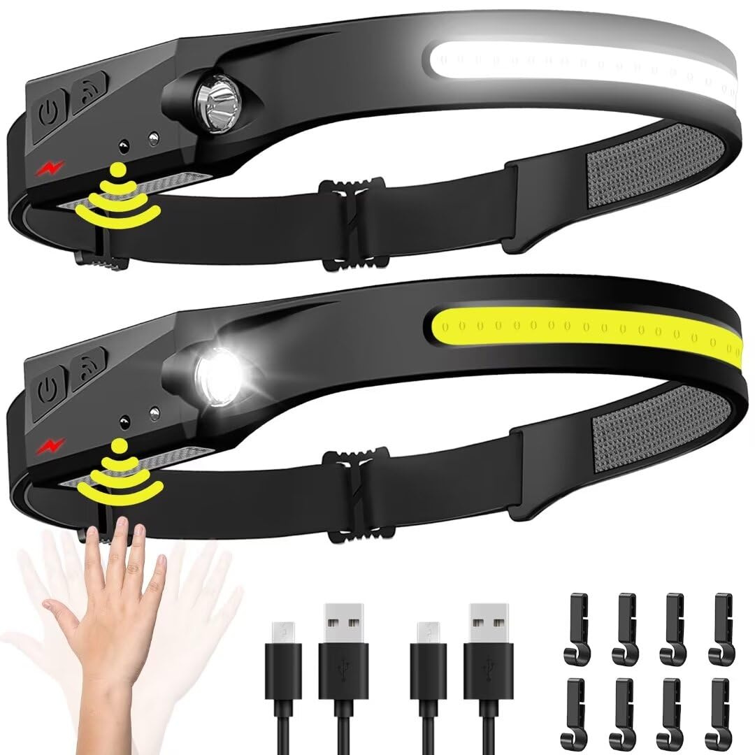 Ultra-Bright 230° Wide Beam Rechargeable LED Headlamp