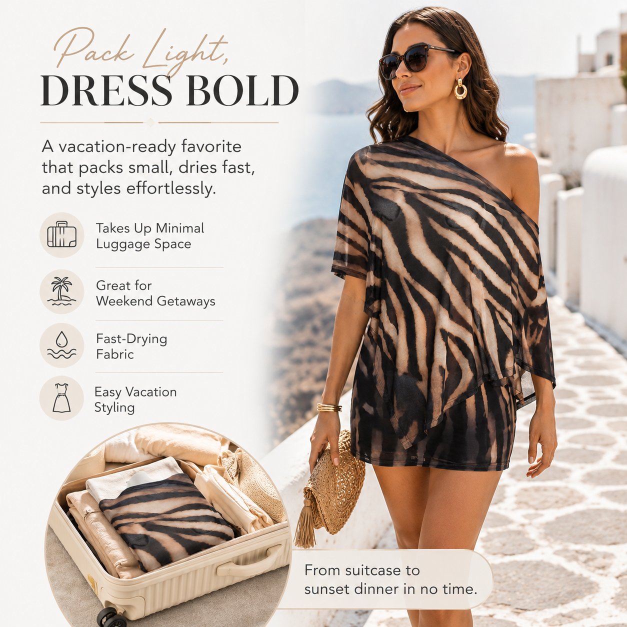 🔥Craving You: Animal Print Draped Mini Skirt Set