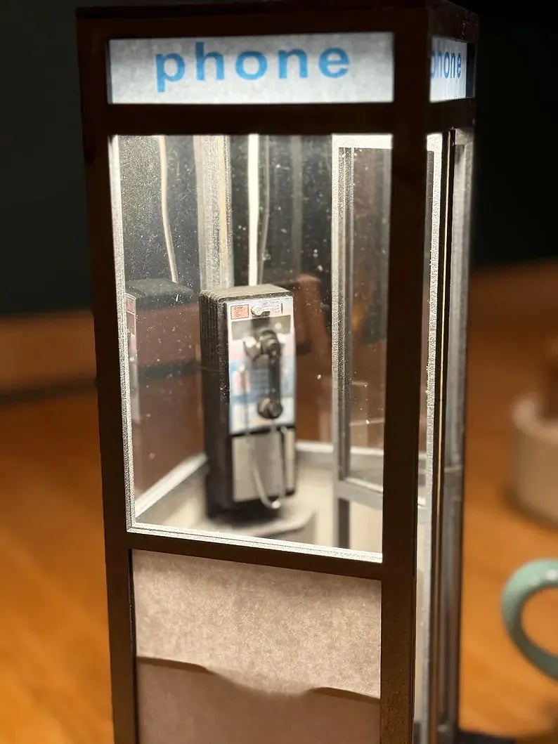 🔥Hot Sale 49% OFF - ☎️Retro Vintage Tall PhoneBooth Lamp