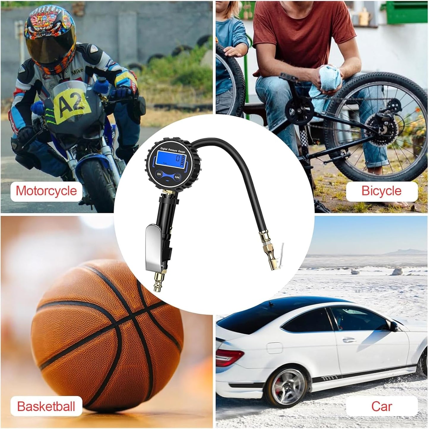 🚗🔥Digital Tire Inflator with Pressure Gauge