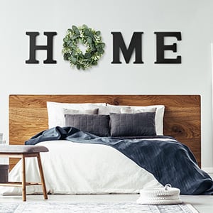 🏡Small sign, big warmth❤️Wooden "HOME" Letter Sign – Modern Farmhouse Wall Decor