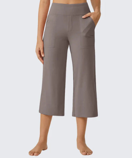👩‍🦰Women's Loose Straight-Leg Yoga Cropped Pants with Pockets