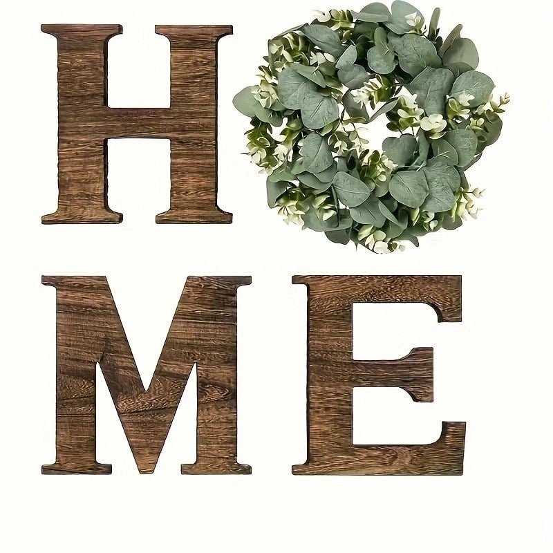 🏡Small sign, big warmth❤️Wooden "HOME" Letter Sign – Modern Farmhouse Wall Decor