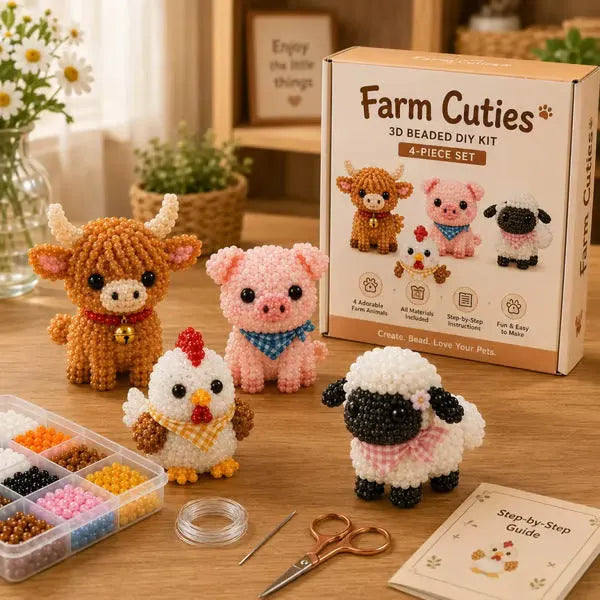 🧵Mini 3D Beaded Animal Craft Kit