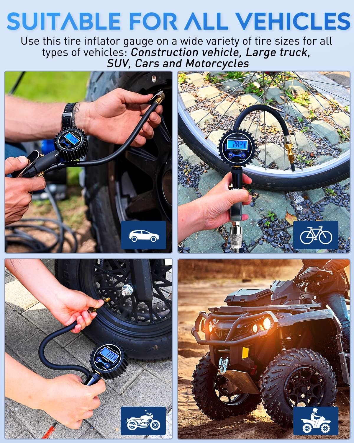 🚗🔥Digital Tire Inflator with Pressure Gauge