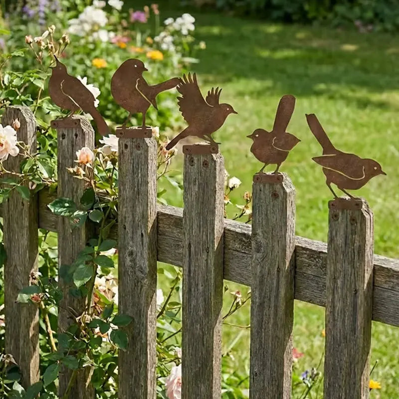 🦩Lifelike Distressed Iron Bird Sculptures — Outdoor Garden Decor