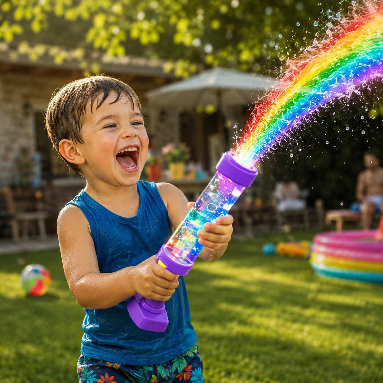🌈 Turn Every Backyard Into a Rainbow Light Show💦