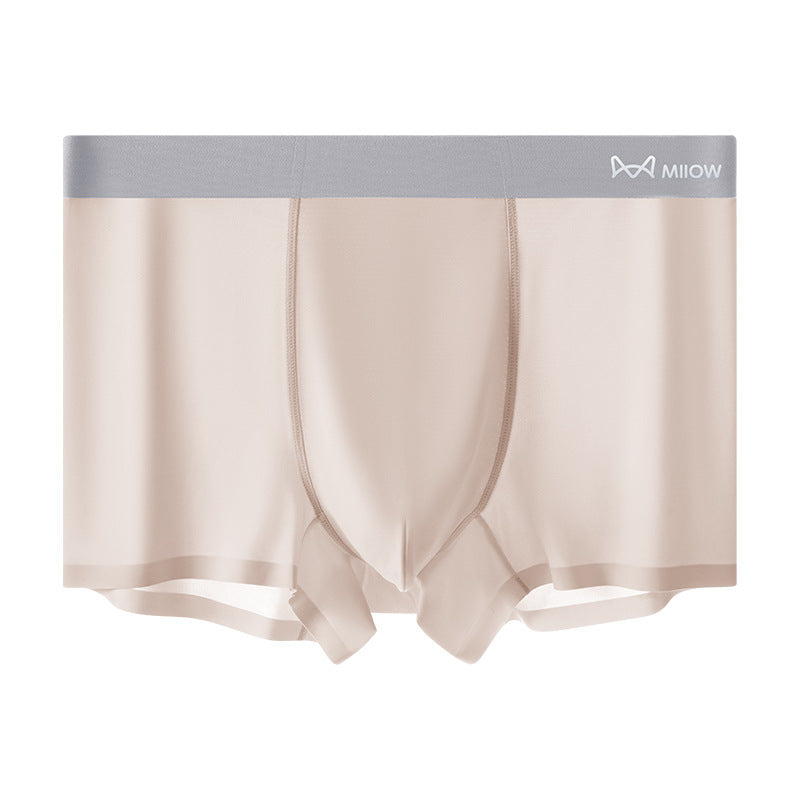 🔥🎁Summer Comfort Men's Ultra-Thin Cooling Boxer Briefs Lightweight Microfiber Underwear Breathable No-Show Design ( 💥 3 PACK )