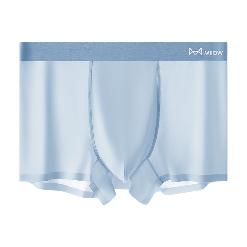 🔥🎁Summer Comfort Men's Ultra-Thin Cooling Boxer Briefs Lightweight Microfiber Underwear Breathable No-Show Design ( 💥 3 PACK )