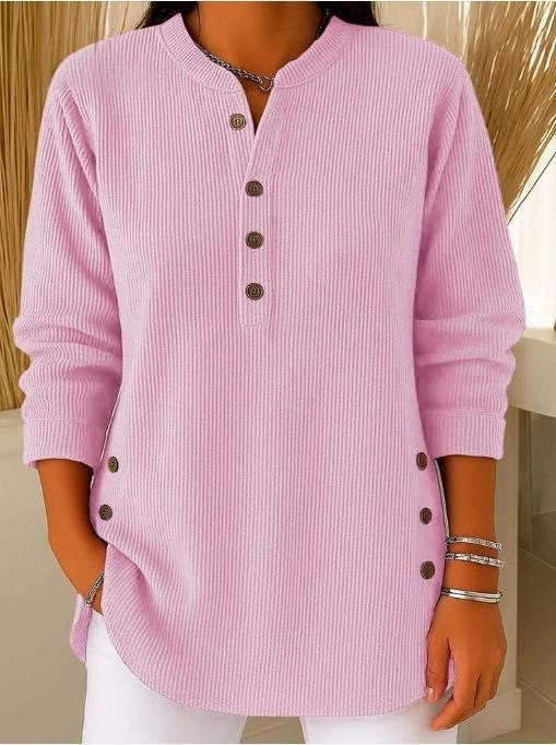 🔥Women's Corduroy Henley Top