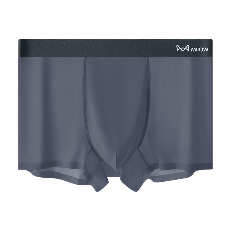 🔥🎁Summer Comfort Men's Ultra-Thin Cooling Boxer Briefs Lightweight Microfiber Underwear Breathable No-Show Design ( 💥 3 PACK )