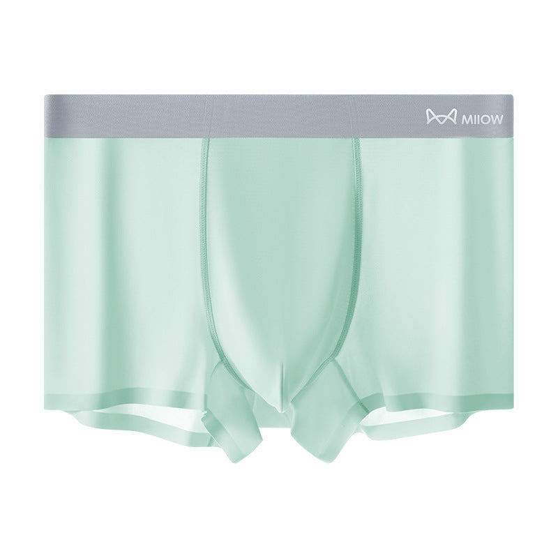 🔥🎁Summer Comfort Men's Ultra-Thin Cooling Boxer Briefs Lightweight Microfiber Underwear Breathable No-Show Design ( 💥 3 PACK )