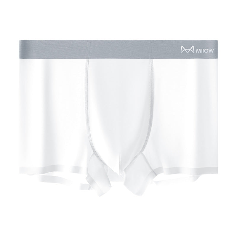 🔥🎁Summer Comfort Men's Ultra-Thin Cooling Boxer Briefs Lightweight Microfiber Underwear Breathable No-Show Design ( 💥 3 PACK )