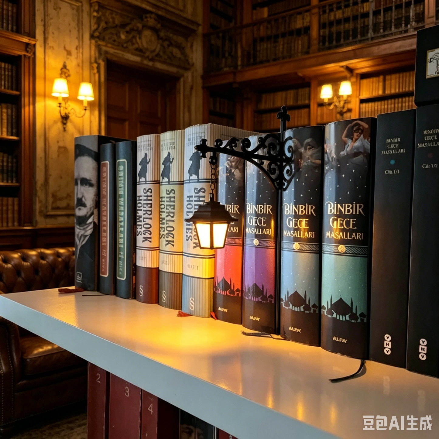 Limited Edition📚👻 Enchanted Bookshelf Lantern Bundle – Library Lantern & Ghost Lantern Set