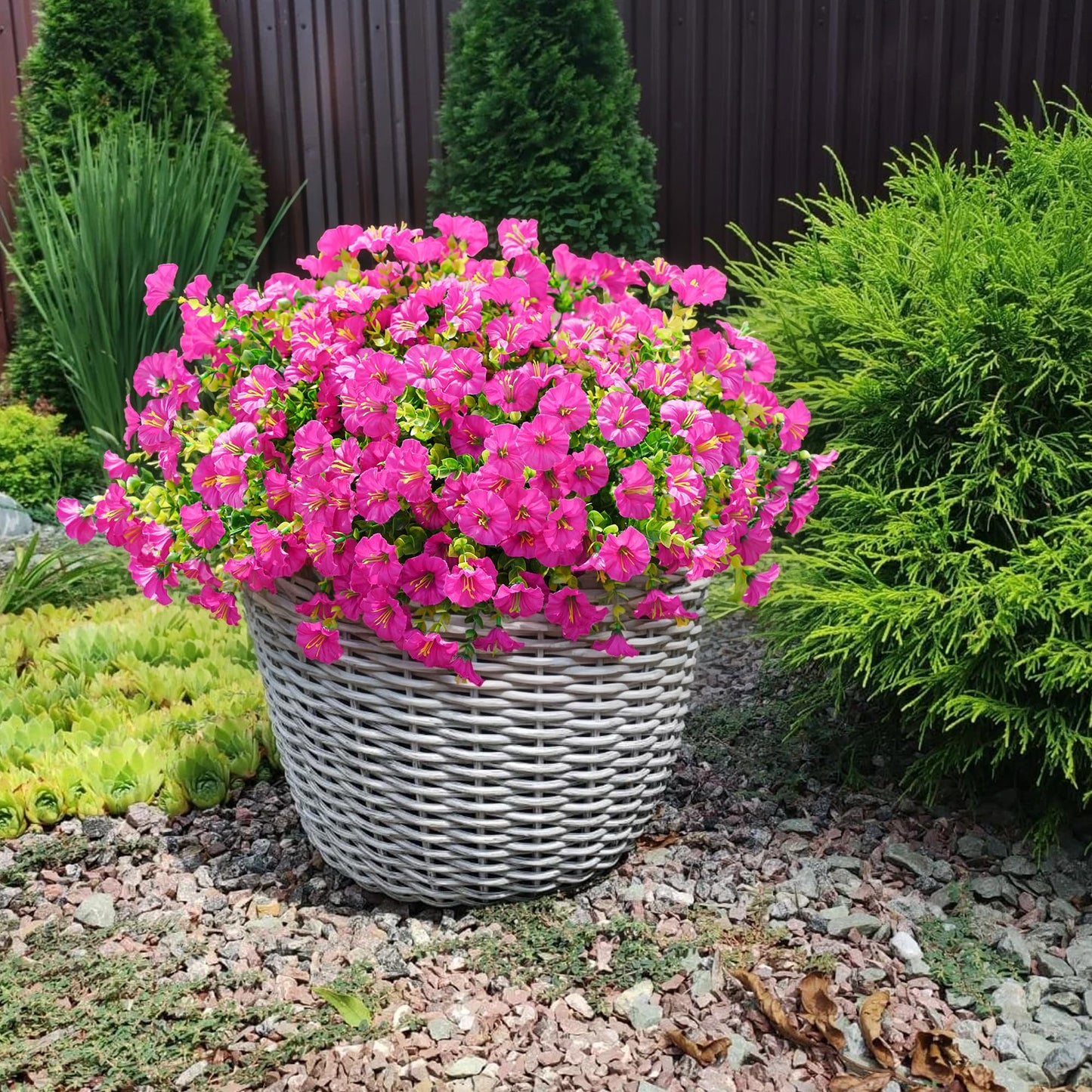 🔥Last Day 60% OFF😍Sunscreen and Rainproof Artificial Petunias Flowers🌺
