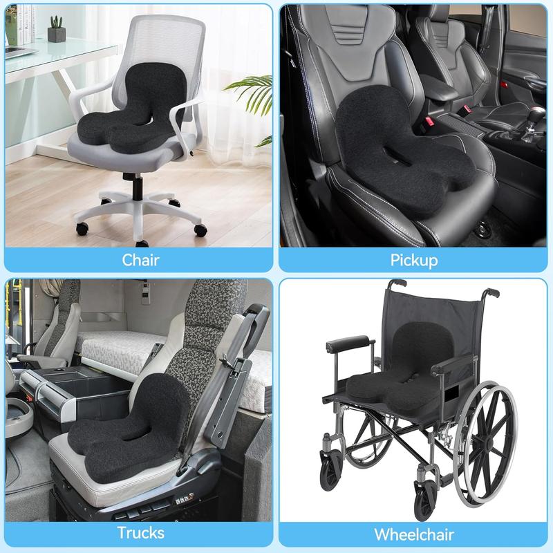 💎 40% OFF! 💎 Non-Slip Memory Foam Seat Cushion – Sciatica Relief, Breathable Mesh & Universal Fit for Car, Office & Wheelchair
