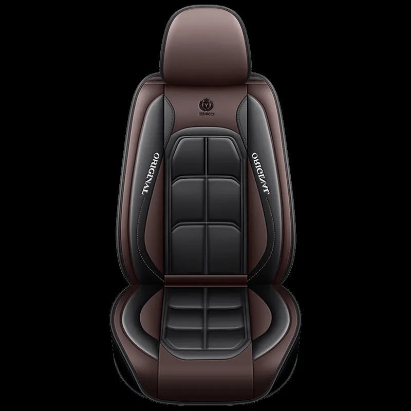 🚗Full-coverage PU Leather Car Seat Covers – Universal, suitable for sedans, SUVs, and trucks