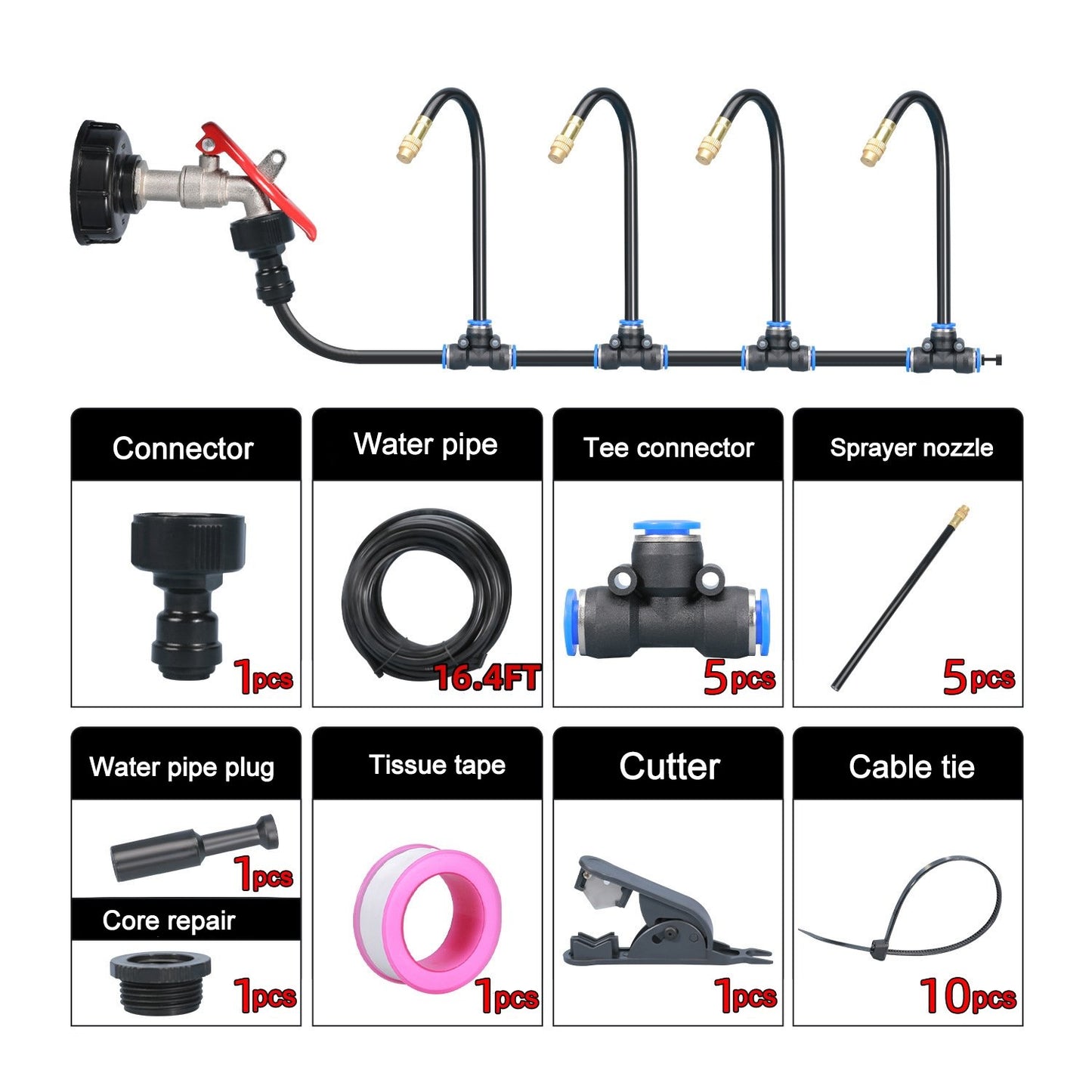 🔥🚿360° Curved Garden Automatic Irrigation System