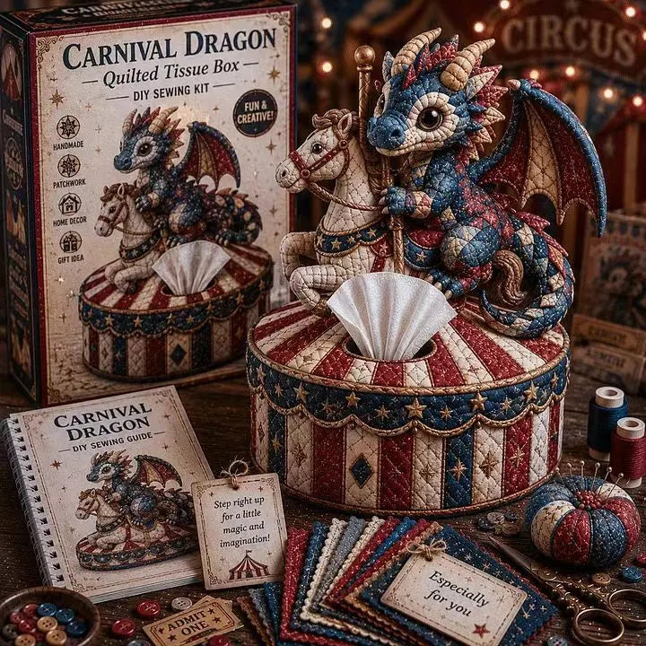 ⚡New Arrival🧵DIY Animal-Themed Patchwork-Style Tissue Box Kit