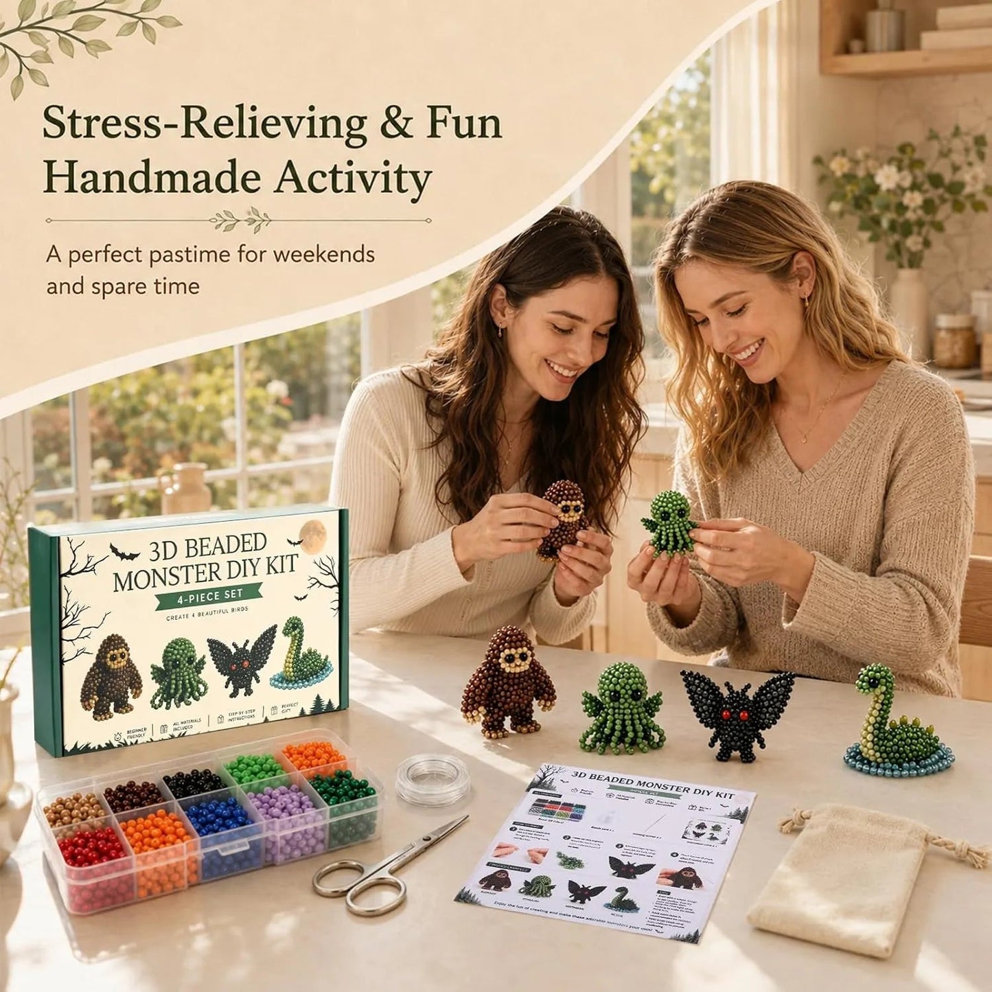🧵Mini 3D Beaded Animal Craft Kit