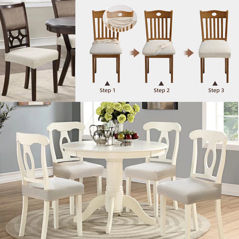 🪑Protect & Refresh Your Chairs – Waterproof Jacquard Covers