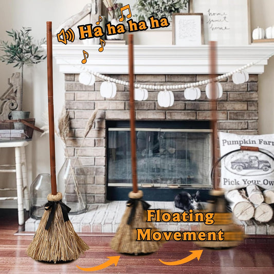 🧙‍♀️🪄Floating Witch's Broom –Haunted Dancing Broom