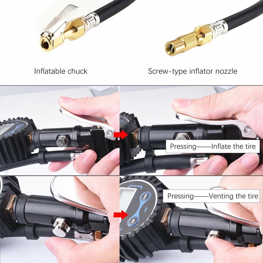 🚗🔥Digital Tire Inflator with Pressure Gauge