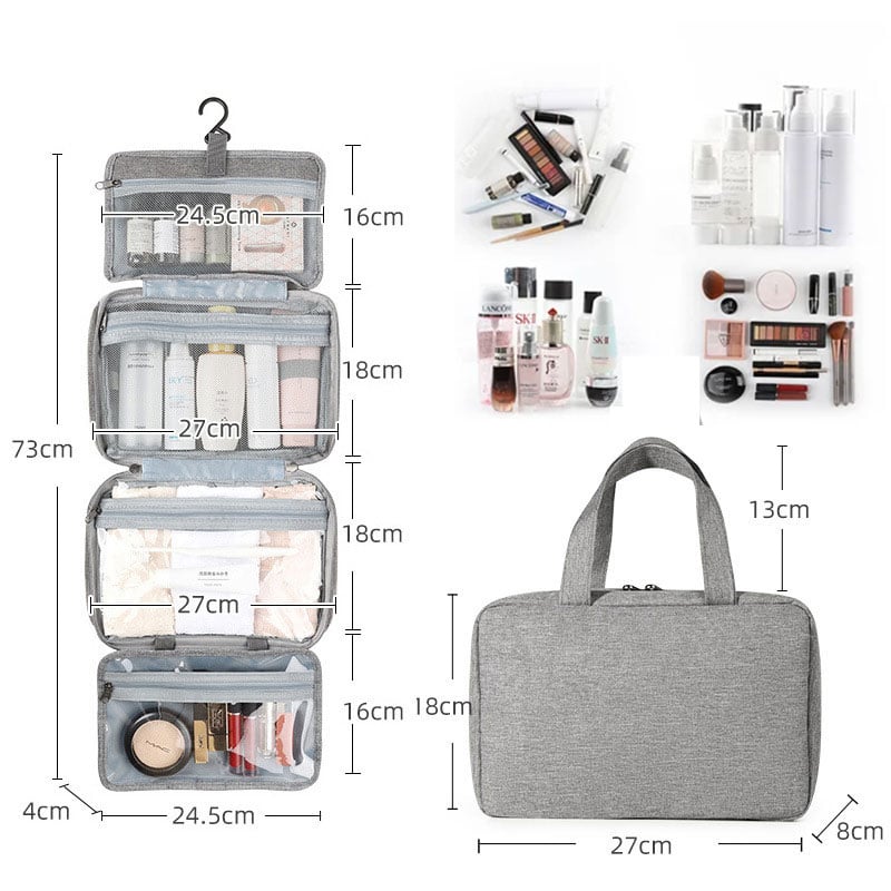 🔥 Toiletry Bag For Women With Hanging Hook