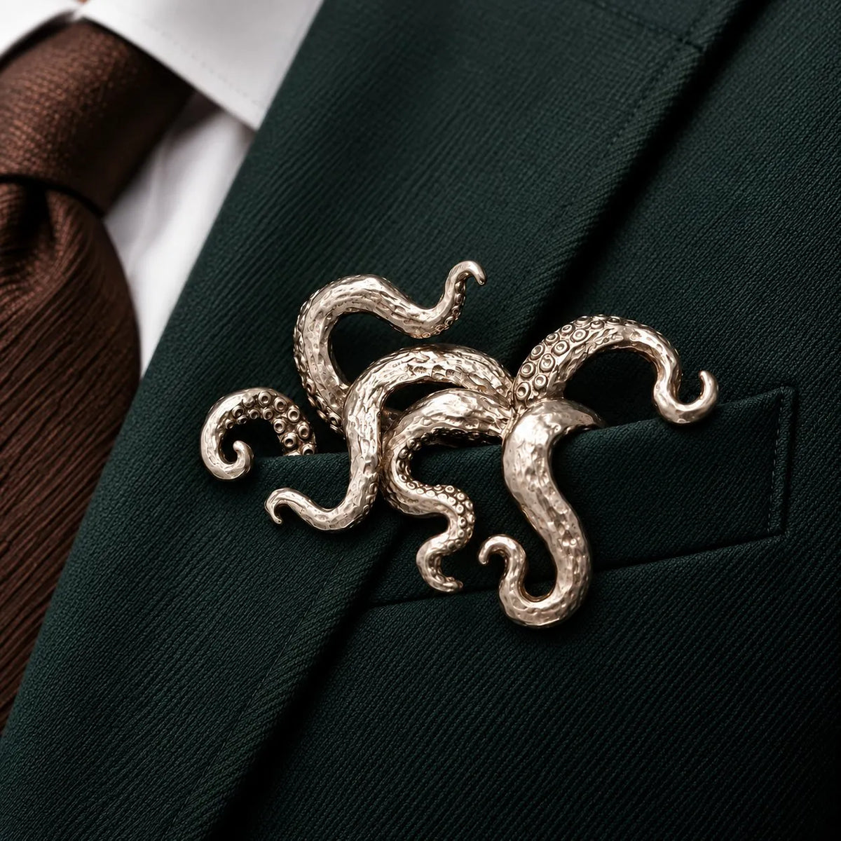 🌟 Luxury Sculpted Animal Brooch – Premium Statement Piece for Suits & Blazers🐊👔