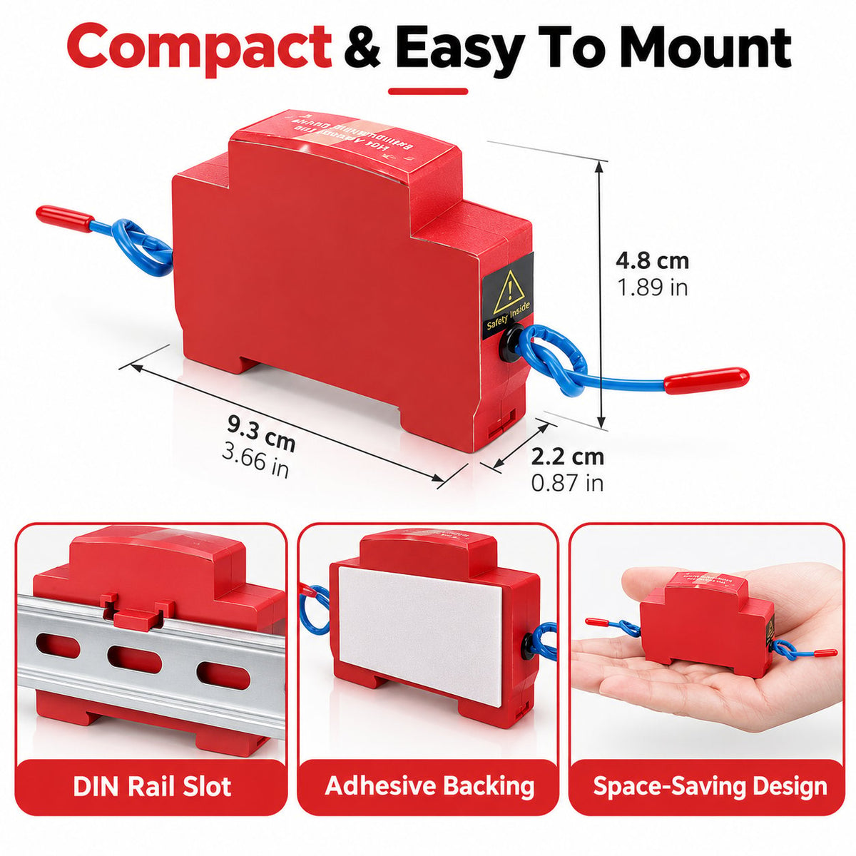🔥 Automatic Fire Suppression Device – Dual-Nozzle Heat-Activated Fire Extinguisher for Electrical Cabinets & Equipment Enclosures 🛡️