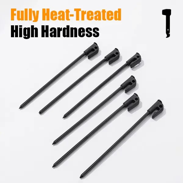 🔥🔨2-in-1 Tent Stake Hammer with Built-In Storage for 8 Stakes and Stake Puller for Outdoor Camping