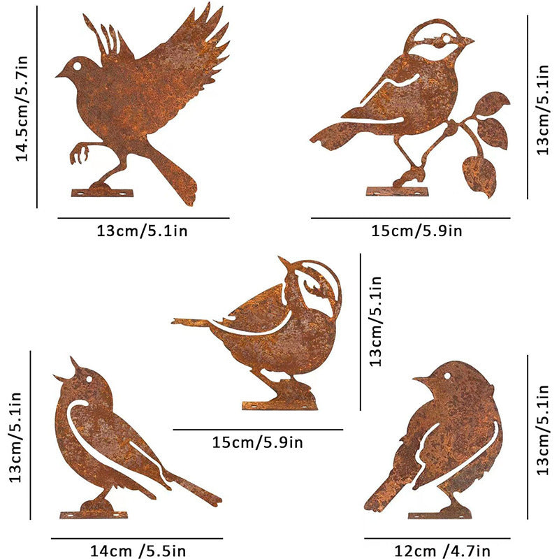 🦩Lifelike Distressed Iron Bird Sculptures — Outdoor Garden Decor