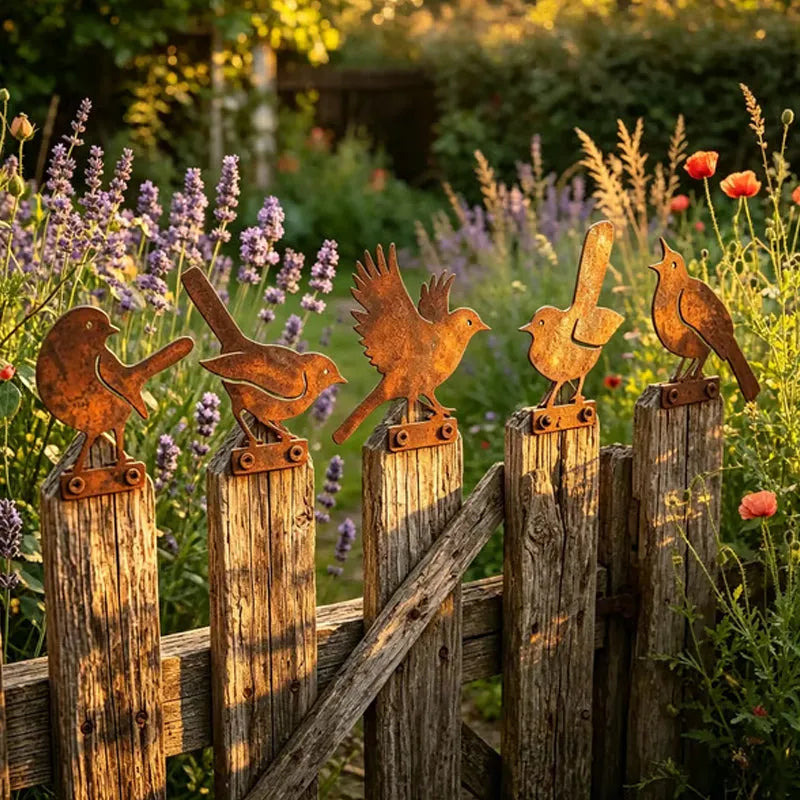 🦩Lifelike Distressed Iron Bird Sculptures — Outdoor Garden Decor