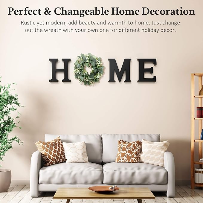 🏡Small sign, big warmth❤️Wooden "HOME" Letter Sign – Modern Farmhouse Wall Decor