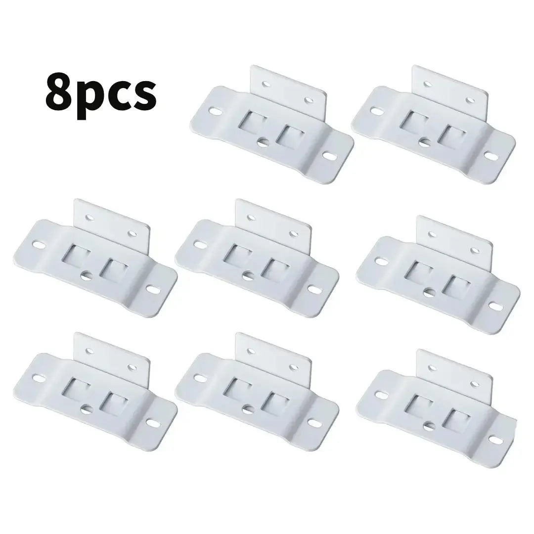 8-Pack Heavy-Duty Stainless Steel Corner Brackets – Quick Fitting L Shape Furniture Joint Braces with Screws