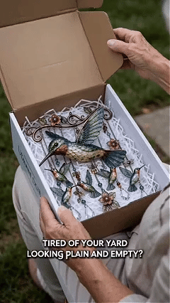 🐦🎐Graceful Hummingbird Wind Chime, Bring Beauty, Peace To Your Garden
