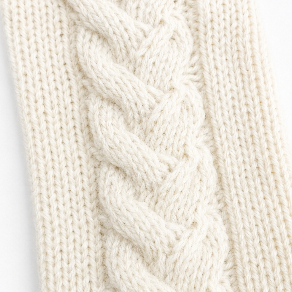 Cablelle – Cable-Knit Knee-High Socks