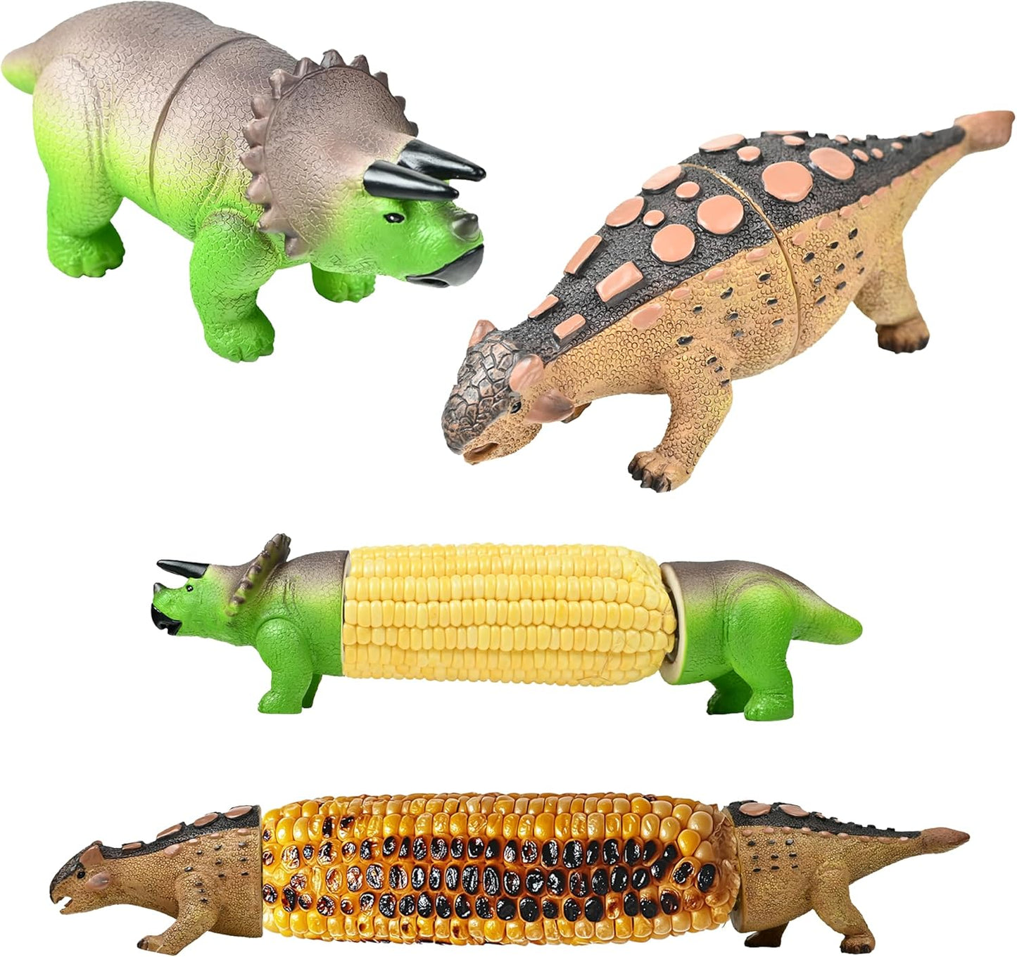 🦕⭐2026 New⭐ Dinosaur Corn Holders for Corn On The Cob - Funny Corn Cob Holder for Kids and Adults with Stainless Steel Prongs