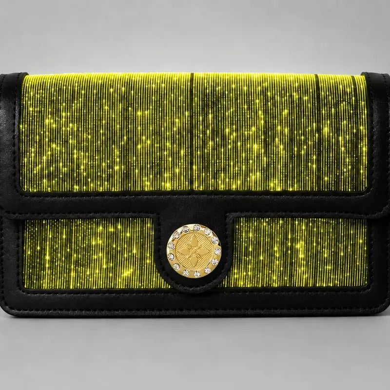🌈 Fiber Optic Light-Up Crossbody Bag – 7 Colors & 4 Light Modes