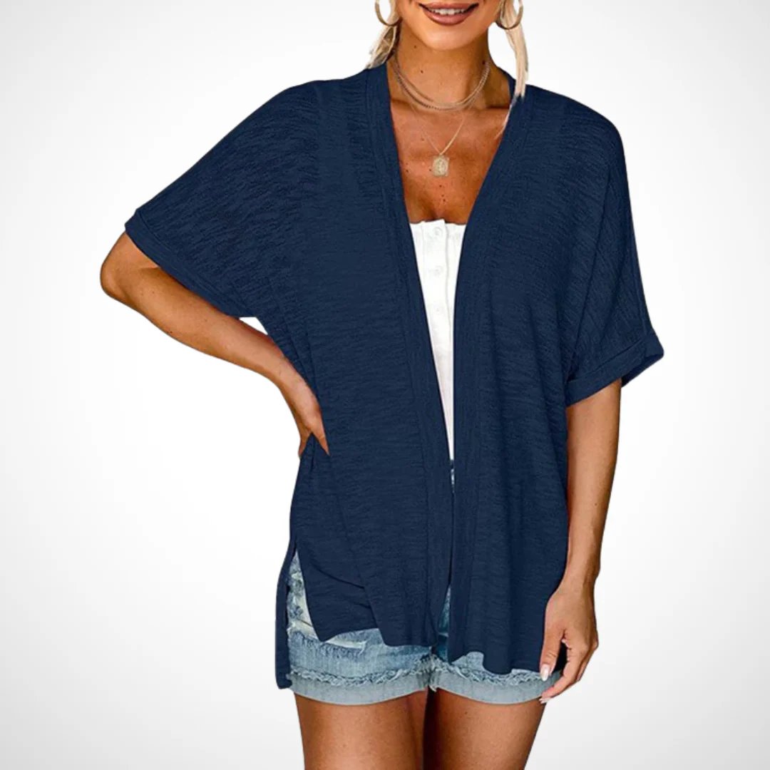 2026 New Stylish Flowy Short Sleeve Cardigan