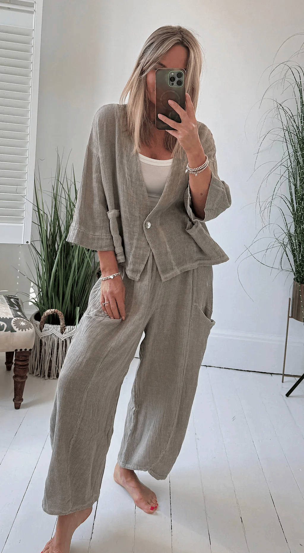 🔥2025 New Arrivals Women's Summer Daily Casual Breathable Linen Suit(Buy 2 Free Shipping)
