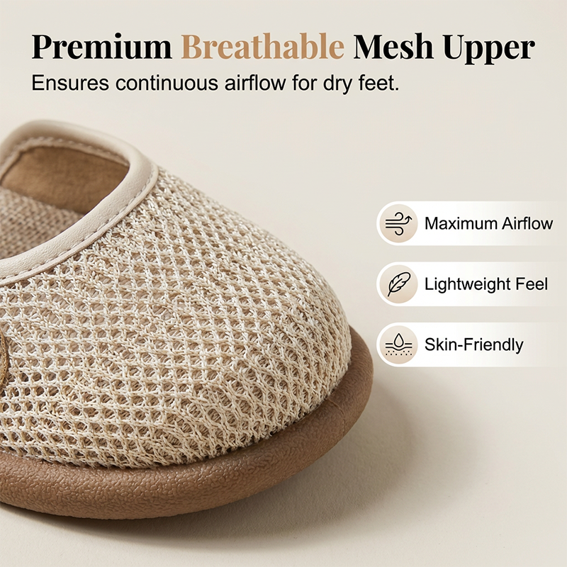📢📢50% OFF !! ⏰Breathable Mesh Flat Sandals with Ankle Strap