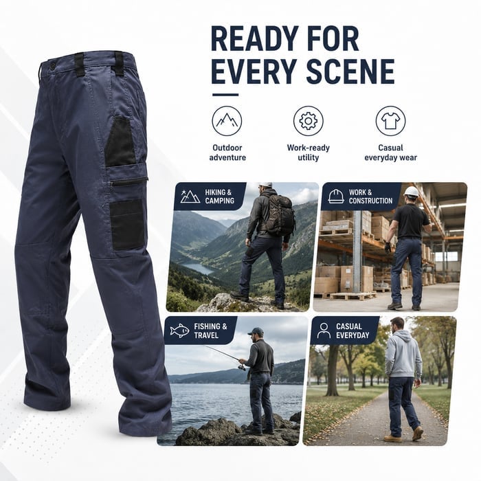 🔥Men’s Multi-Pocket Tactical Work Pants