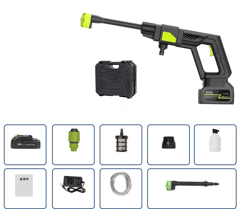 🔥🌟Cordless Pressure Washer and Single Port Charger Base