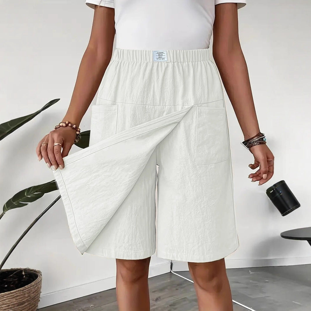 🩴Hot sale 50% off🩳Women's Casual Elastic Waist Wrap Skort